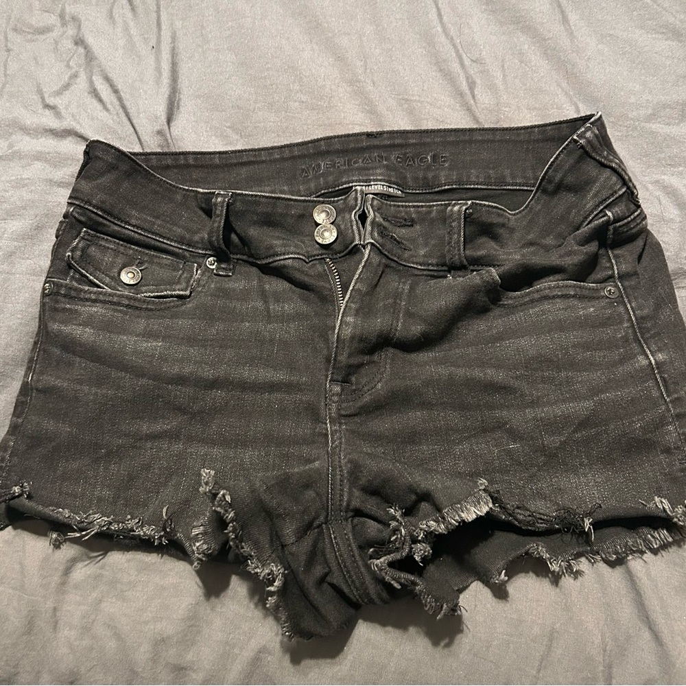 American Eagle Black Jean denim Shorts